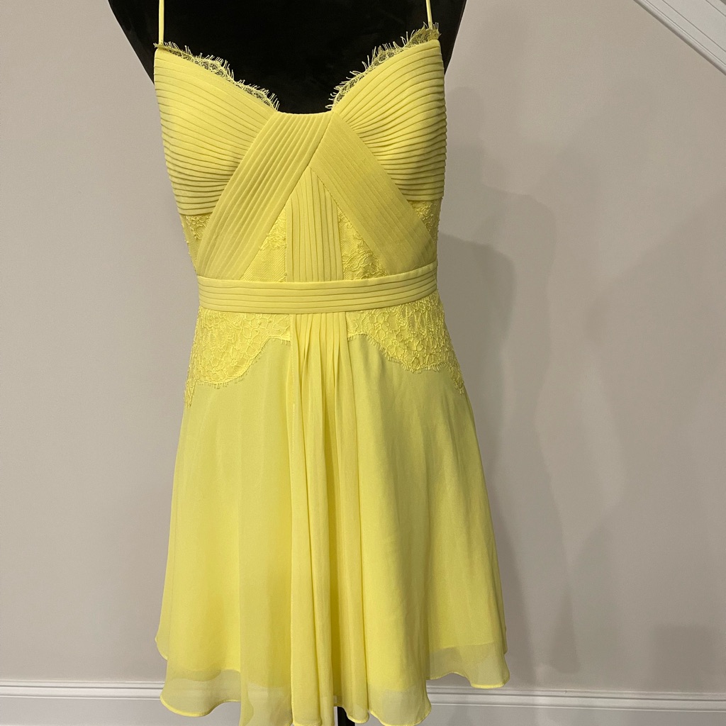 Beautiful Lemon Yellow - Bcbg Short Dress